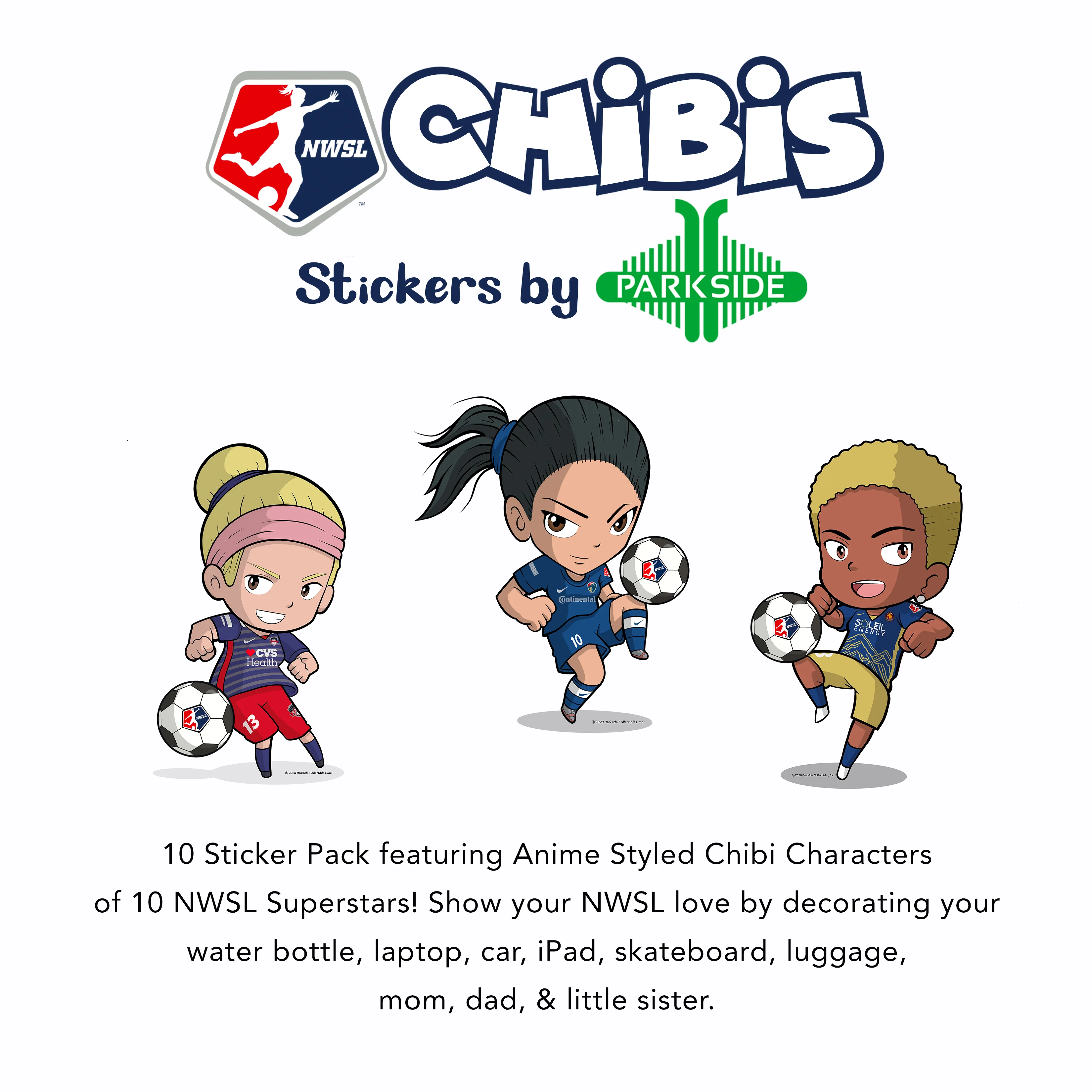 2020 NWSL Chibis Sticker Set - Image 3