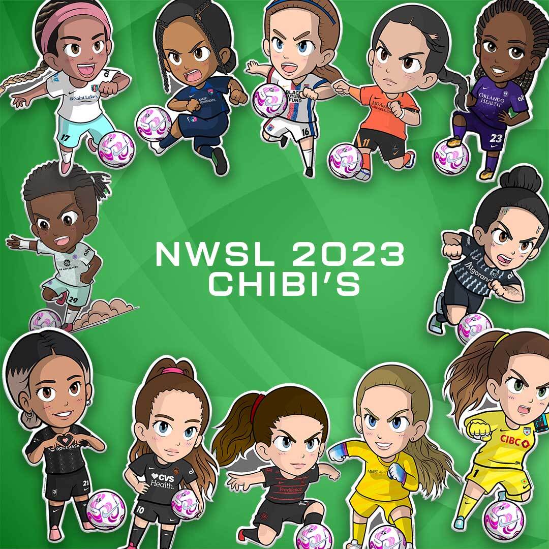 2023 NWSL Chibis Stickers Vol. 1 - Image 3
