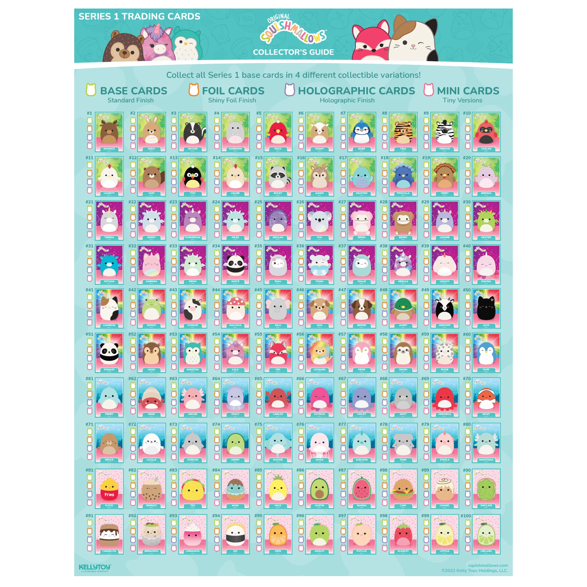 Squishmallows Series One Trading Cards - Collector's Tin - Image 7